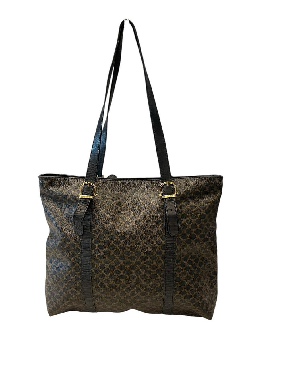 vintage Celine Macadam Monogram Tote Bag